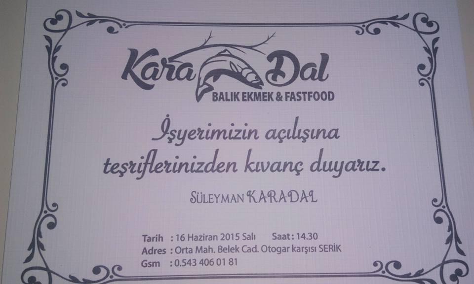 Karadal Ev Yemekleri &amp; Fast Food Cafe Serik / Antalya 0 (543) 406