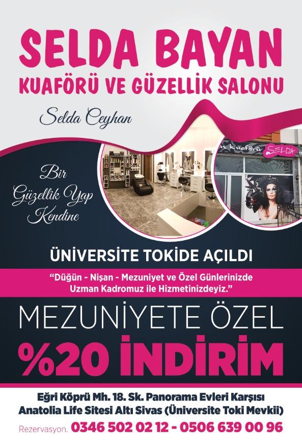 Selda Bayan KuafÖrÜ Ve GÜzellİk Salonu Sivas Merkez 0 346 502