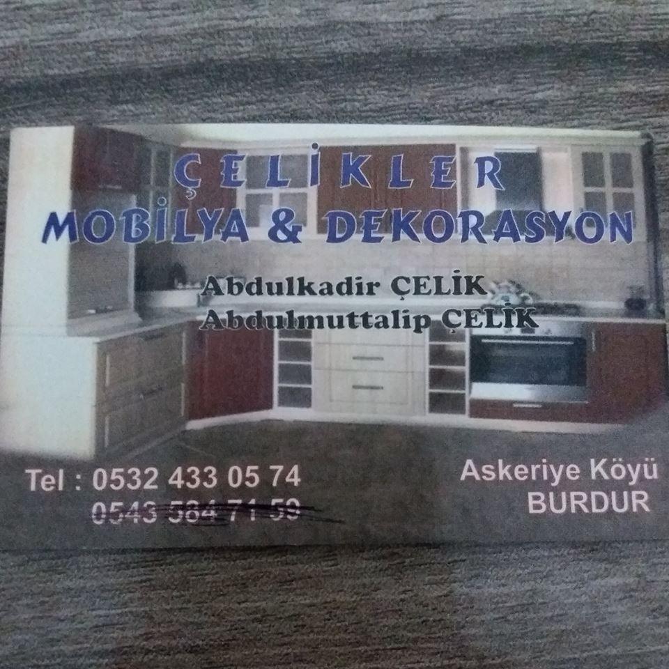 Çelik Mobilya Dekorasyon Burdur / Merkez 0 (532) 433 Çelik Mobilya Dekorasyon Burdur / Merkez 0 (532) 433