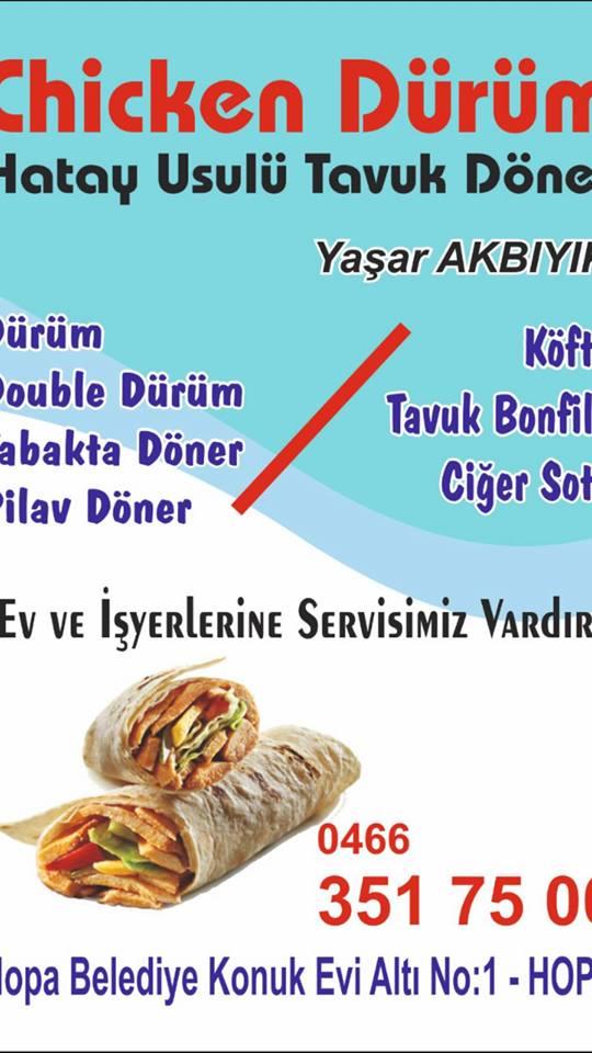 Chicken Durum Hopa Artvin 0 466 351 75 Birmilyonnokta
