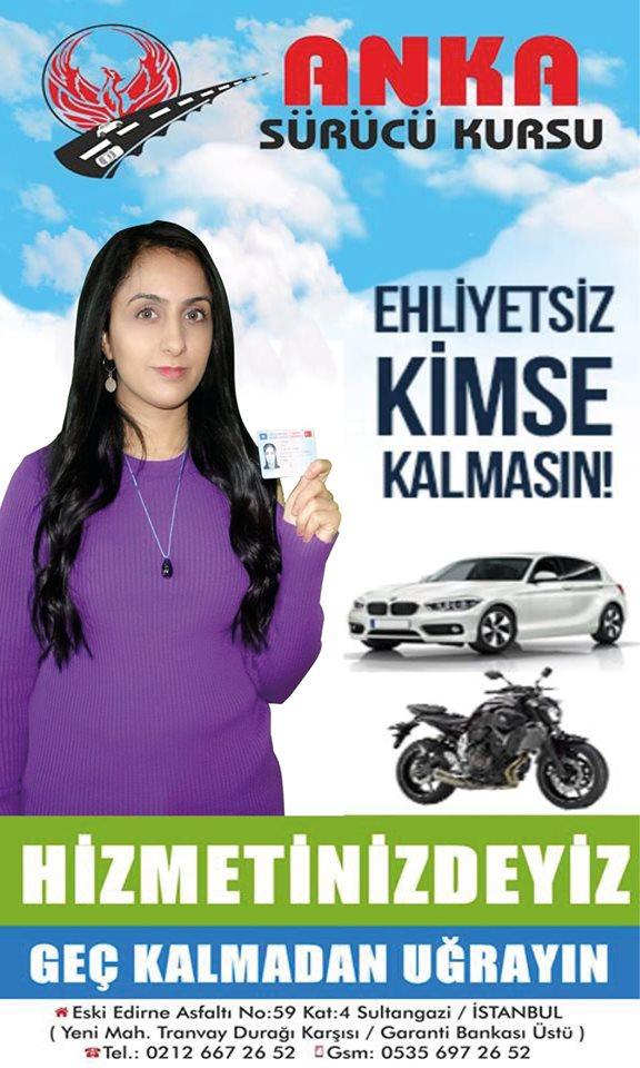 Anka Surucu Kursu Sultangazi Istanbul 0 212 667 26 Birmilyonnokta