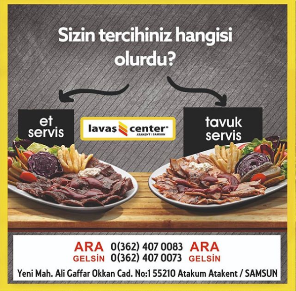 Donas Lavas Center Atakum Samsun 0 362 407 00 Birmilyonnokta