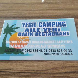 Yeşil Camping Kafe - Yumurtalık / Adana - 0 (538) 573 00 ** | Birmilyonnokta