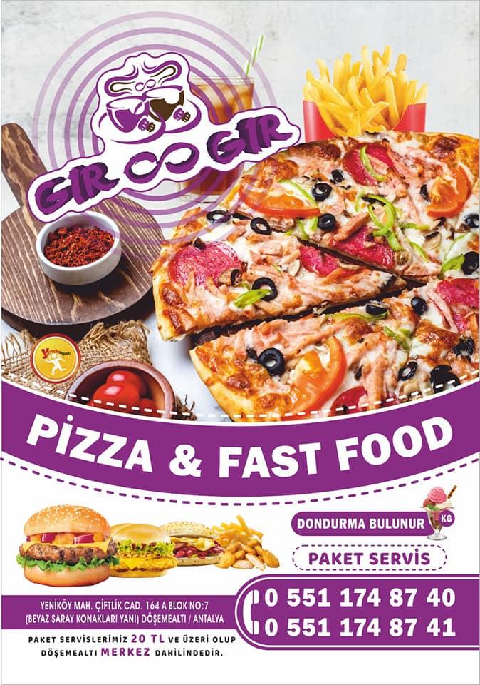 Gırgır Cafe Pizza &amp; Fastfood ( Döşemealtı Pizza Siparişi ) Döşemealtı